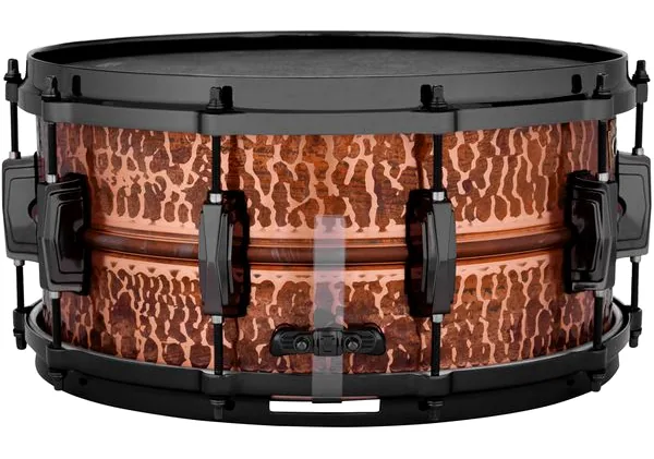 Ludwig 14"x6,5" Raw Ham. Copper Phon. detail 2