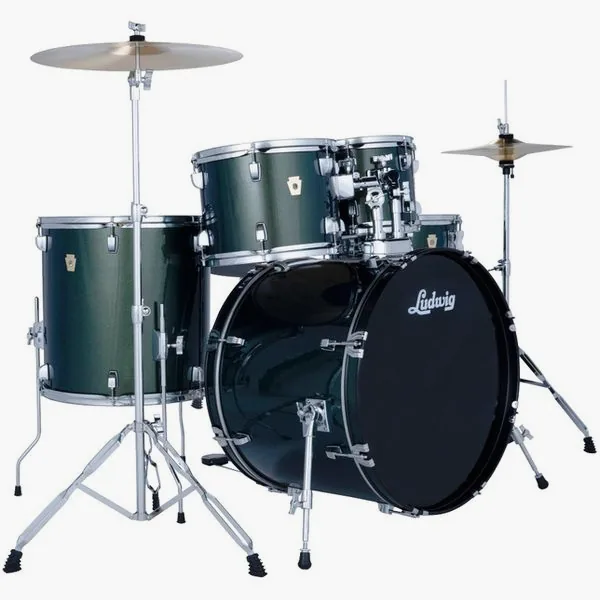 Ludwig Accent Drive 5pc Jade Dust vooraanzicht
