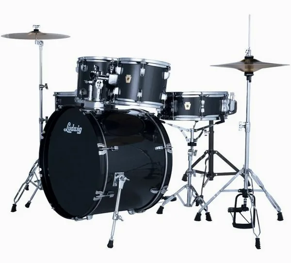 Ludwig Accent Drive 5pc Moon Dust detail 2