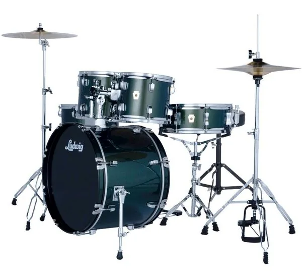 Ludwig Accent Fuse 5pc Jade Dust detail 2