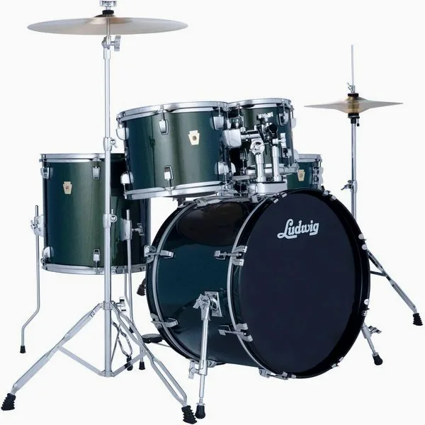 Ludwig Accent Fuse 5pc Jade Dust vooraanzicht