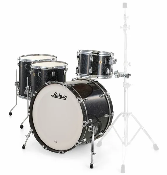 Ludwig Classic Maple 4pcs Ebony Pearl detail 2