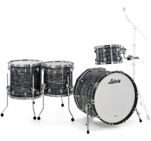 Ludwig Classic Maple 4pcs V. Black Oy detail 4