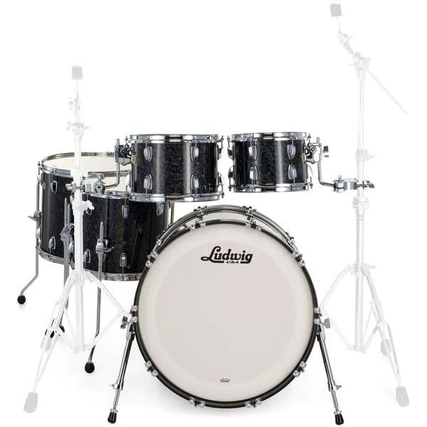 Ludwig Classic Maple 5pcs Ebony Pearl detail 3