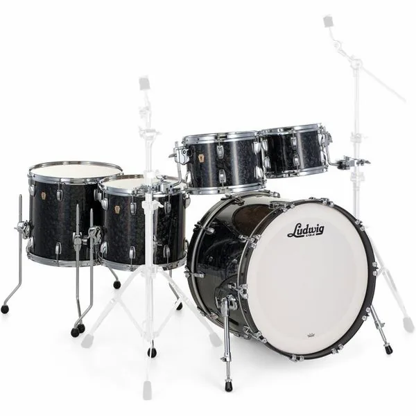 Ludwig Classic Maple 5pcs Ebony Pearl detail 4
