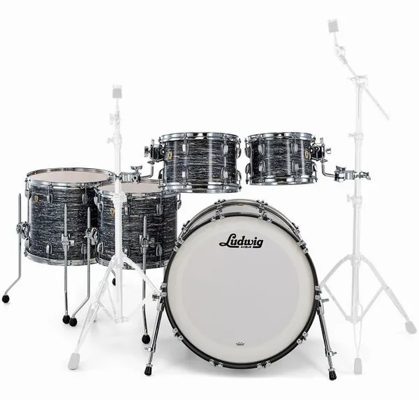Ludwig Classic Maple 5pcs V. Black Oy detail 3