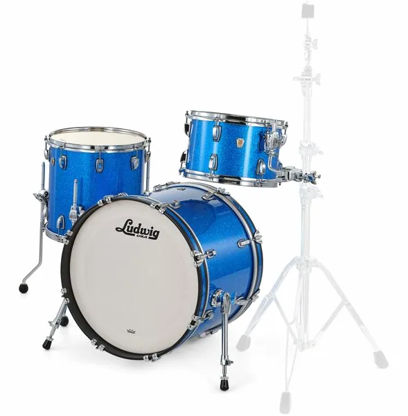 Ludwig Classic Maple Downbeat Blue S. detail 2