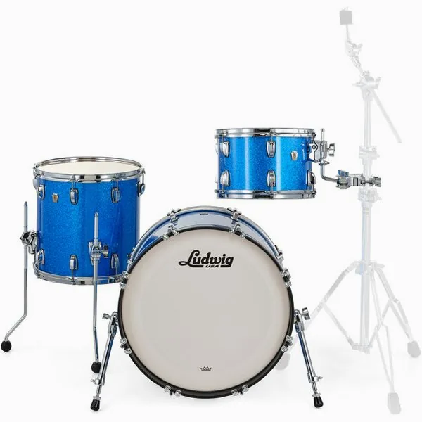 Ludwig Classic Maple Downbeat Blue S. detail 3