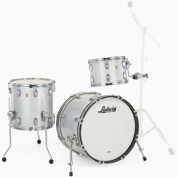Ludwig Classic Maple Downbeat Silver detail 4