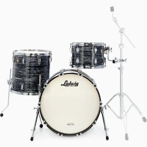 Ludwig Classic Maple Fab 22 Black Oy. detail 2