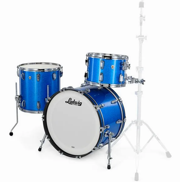 Ludwig Classic Maple Fab 22 Blue Sp. detail 2