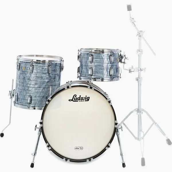 Ludwig Classic Maple Fab 22 Sky Blue detail 2