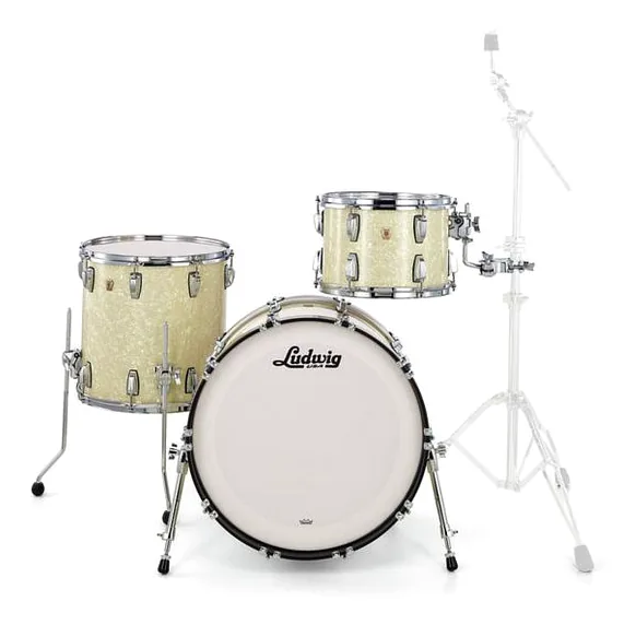 Ludwig Classic Maple Fab 22 Vint. Wh. detail 2