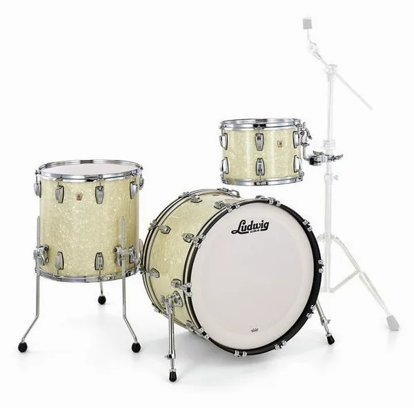 Ludwig Classic Maple Fab 22 Vint. Wh. detail 3