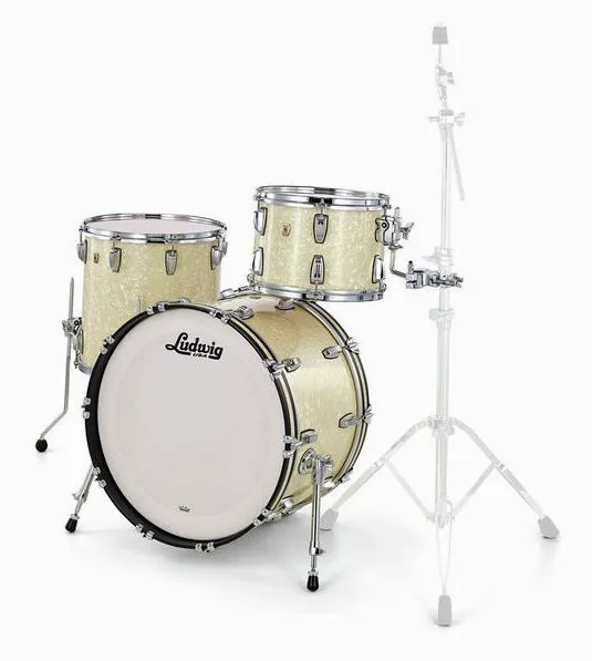 Ludwig Classic Maple Fab 22 Vint. Wh. vooraanzicht