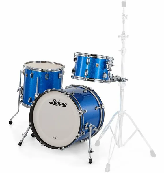 Ludwig Classic Maple Jazz. Blue Sp. vooraanzicht