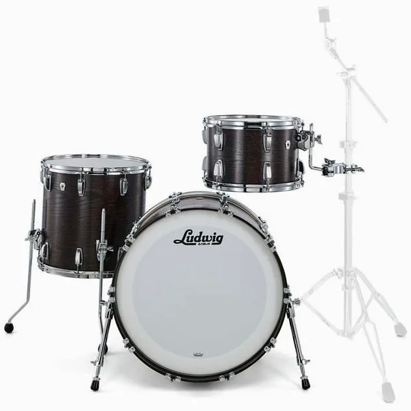 Ludwig Classic Oak Fab 22 Smoke detail 2