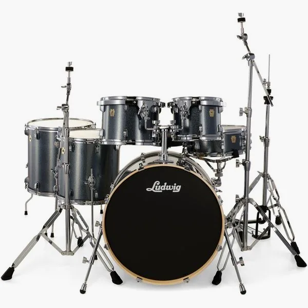 Ludwig Evolution 22" 6pc Atlant. Spkl detail 3