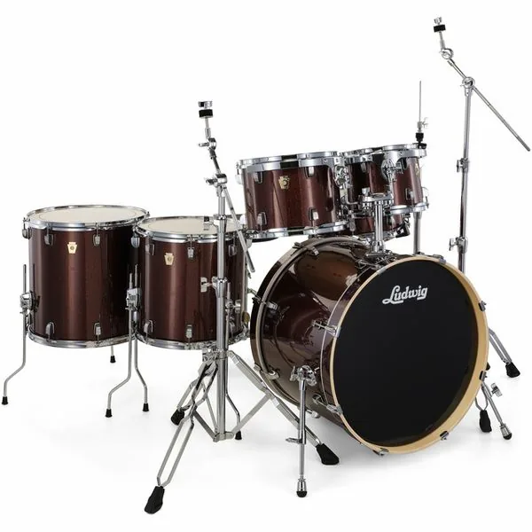 Ludwig Evolution 22" 6pc Caramel Spkl detail 4