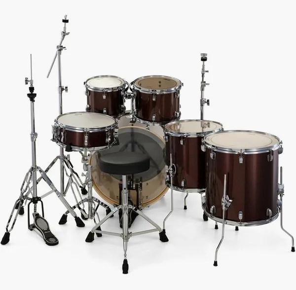 Ludwig Evolution 22" 6pc Caramel Spkl detail 5