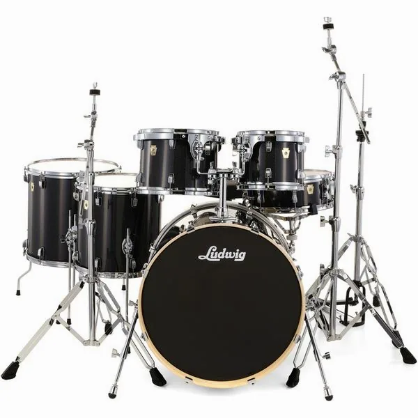 Ludwig Evolution 22" 6pc Moon Dust detail 3