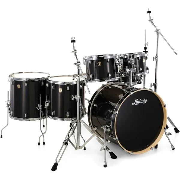 Ludwig Evolution 22" 6pc Moon Dust detail 4