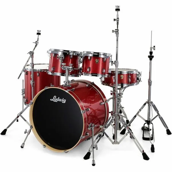 Ludwig Evolution 22" Crimson Sparkle detail 2