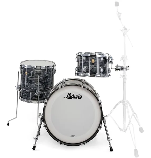 Ludwig Legacy Mahog. Downb. Black Oy. detail 3
