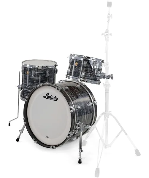 Ludwig Legacy Mahog. Downb. Black Oy. vooraanzicht