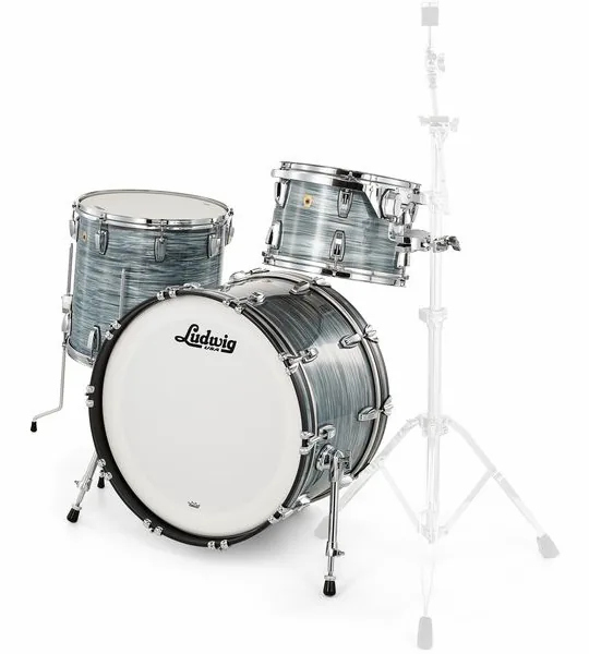 Ludwig Legacy Mahogany Fab Blue Oyst. vooraanzicht