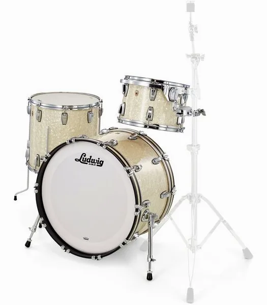Ludwig Legacy Mahogany Fab V.White detail 2