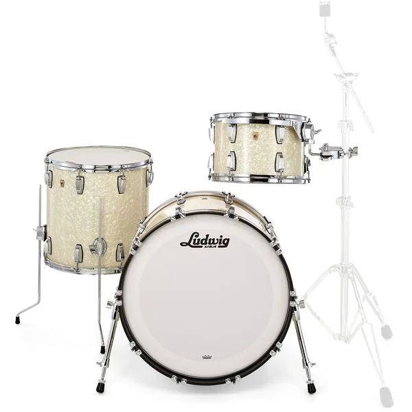 Ludwig Legacy Mahogany Fab V.White detail 3