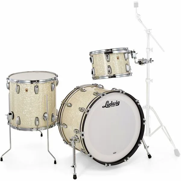 Ludwig Legacy Mahogany Fab V.White detail 4