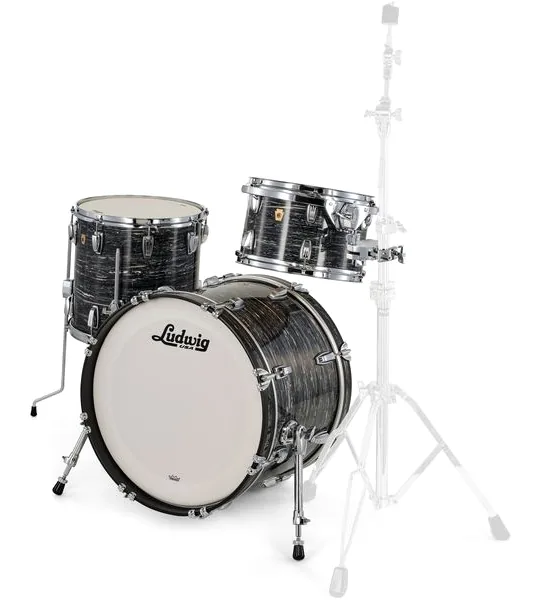Ludwig Legacy Maple Downbeat Black Oy detail 2