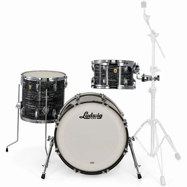 Ludwig Legacy Maple Downbeat Black Oy detail 3