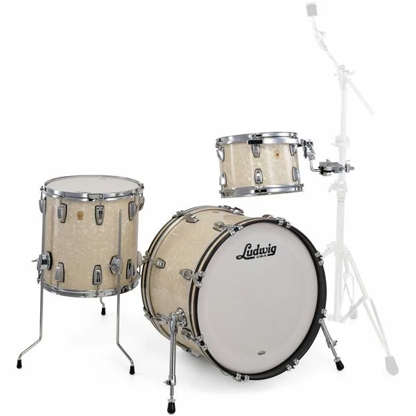 Ludwig Legacy Maple Downbeat V.White detail 4