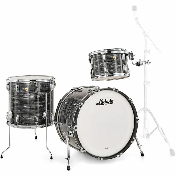 Ludwig Legacy Maple Fab Black Oyster detail 4