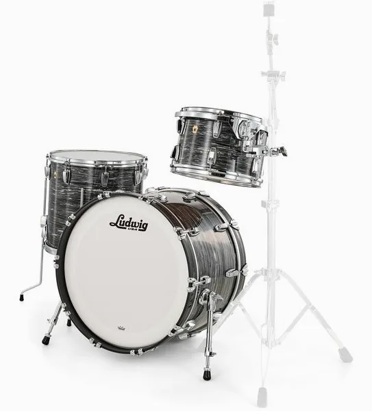 Ludwig Legacy Maple Fab Black Oyster vooraanzicht
