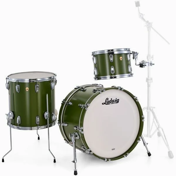 Ludwig Legacy Maple Fab Herit. Green detail 4