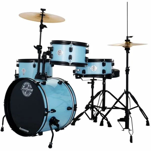Ludwig Pocket Kit - Cryst. Blue Sprkl vooraanzicht