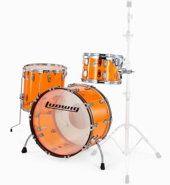 Ludwig Vistalite FAB Set Amber detail 2