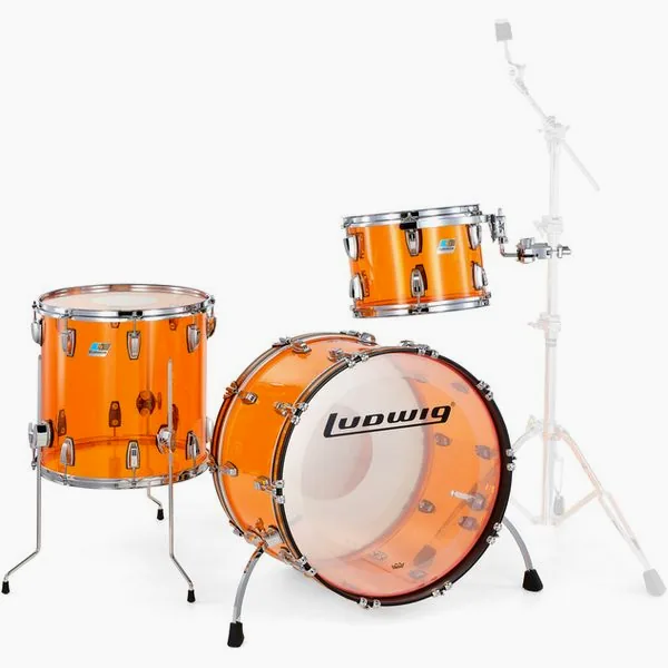 Ludwig Vistalite FAB Set Amber detail 4