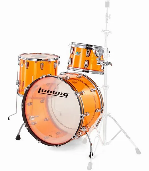Ludwig Vistalite ProBeat Set Amber detail 2