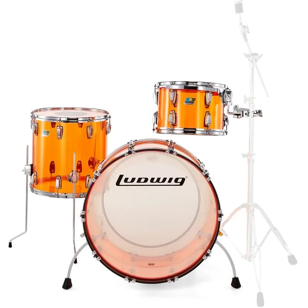 Ludwig Vistalite ProBeat Set Amber detail 3