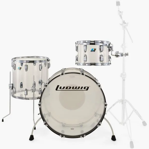Ludwig Vistalite ProBeat Set Clear detail 3
