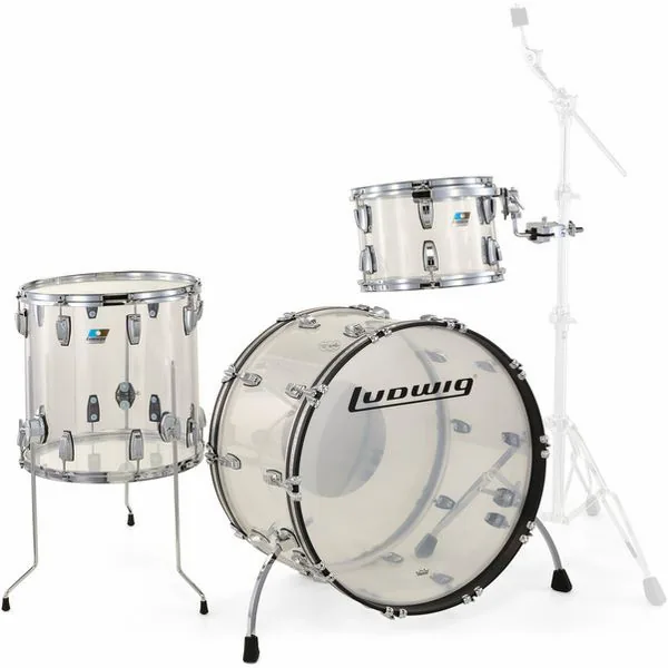 Ludwig Vistalite ProBeat Set Clear detail 4
