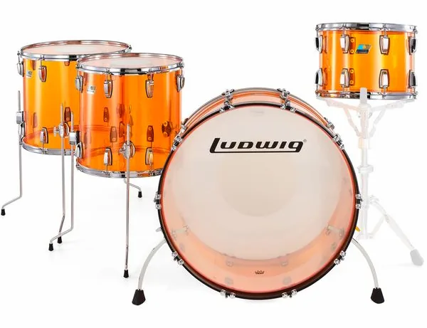 Ludwig Vistalite ZEP Set Amber detail 3