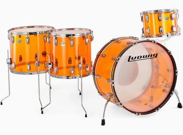 Ludwig Vistalite ZEP Set Amber detail 4
