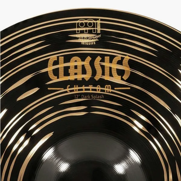 Meinl 12" Classics Cust. Dark Splash detail 5
