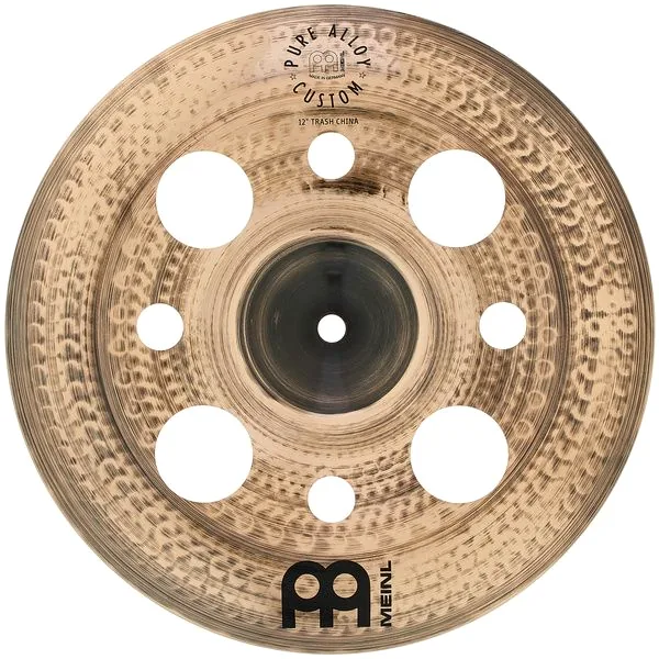 Meinl 12" Pure Alloy Cust. Trash Ch. detail 2